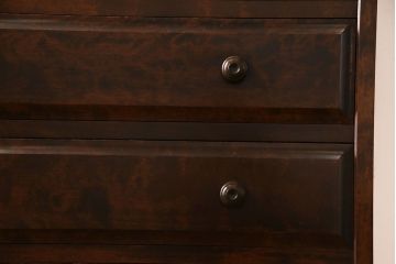 中古　北海道民芸家具　シックな雰囲気漂う2段重ねチェスト(整理タンス、引き出し)