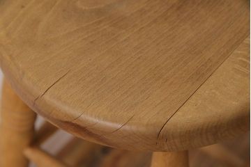 イギリスアンティーク　柔らかな色合いが魅力のハイスツール(イス、チェア、花台)