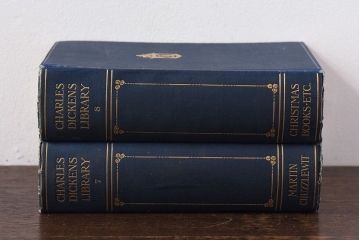 アンティーク雑貨　イギリスアンティーク　CHARLES DICKENS(チャールズ・ディケンズ)　本(洋書、英字本、小説)2冊セット(3)