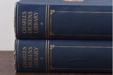 アンティーク雑貨　イギリスアンティーク　CHARLES DICKENS(チャールズ・ディケンズ)　本(洋書、英字本、小説)2冊セット(3)