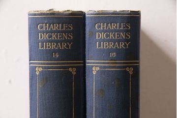 アンティーク雑貨　英国アンティーク　CHARLES DICKENS(チャールズ・ディケンズ)　洋書(本、英字本、小説)2冊セット(2)