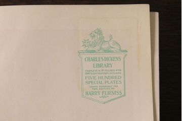 アンティーク雑貨　英国アンティーク　CHARLES DICKENS(チャールズ・ディケンズ)　洋書(本、英字本、小説)2冊セット(2)