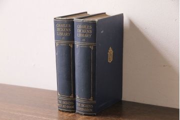 アンティーク雑貨　英国アンティーク　CHARLES DICKENS(チャールズ・ディケンズ)　洋書(本、英字本、小説)2冊セット(3)