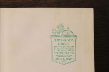 アンティーク雑貨　英国アンティーク　CHARLES DICKENS(チャールズ・ディケンズ)　洋書(本、英字本、小説)2冊セット(3)