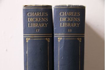 アンティーク雑貨　英国アンティーク　CHARLES DICKENS(チャールズ・ディケンズ)　洋書(本、英字本、小説)2冊セット(3)