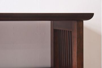 中古　九州民芸家具　樺材　和モダンな雰囲気漂う本棚(陳列棚、飾り棚)