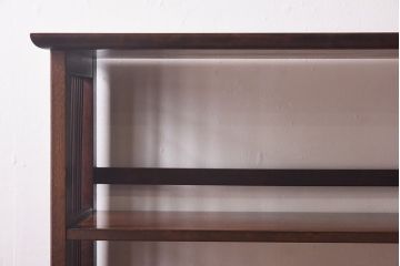 中古　九州民芸家具　樺材　和モダンな雰囲気漂う本棚(陳列棚、飾り棚)