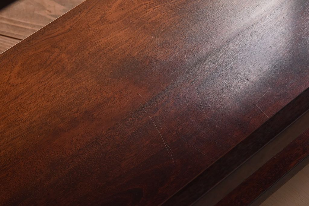 中古　九州民芸家具　樺材　和モダンな雰囲気漂う本棚(陳列棚、飾り棚)