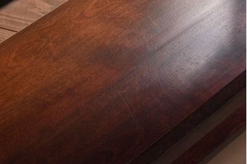 中古　九州民芸家具　樺材　和モダンな雰囲気漂う本棚(陳列棚、飾り棚)