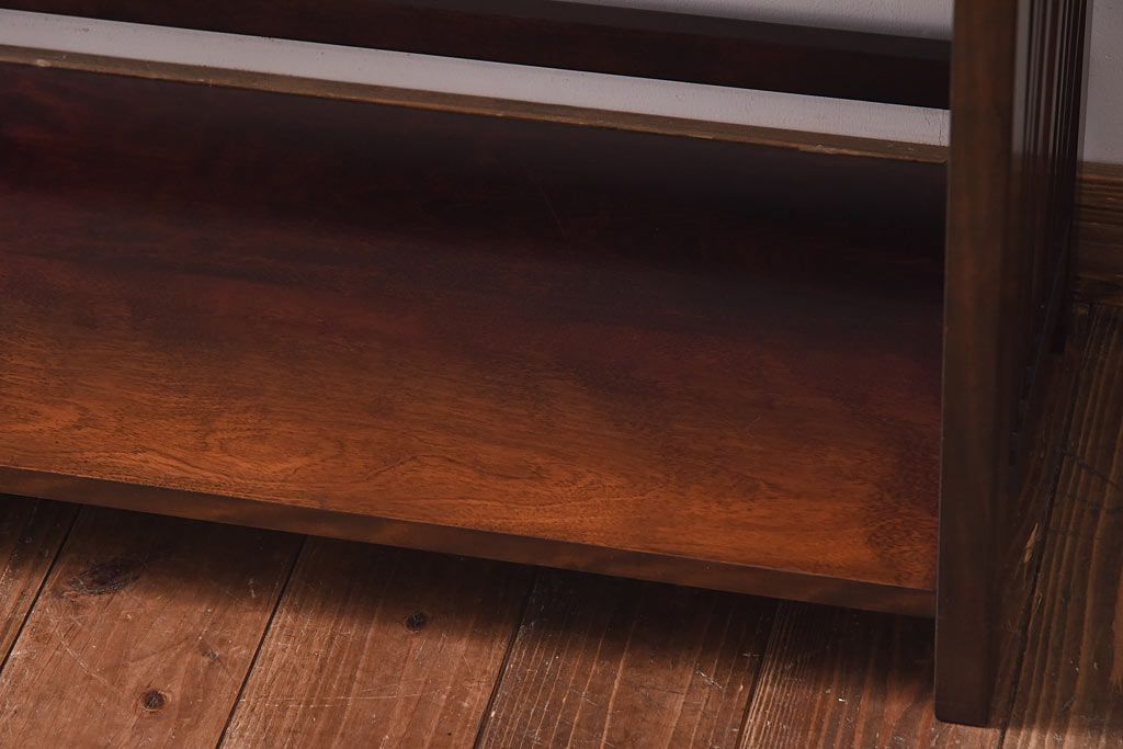 中古　九州民芸家具　樺材　和モダンな雰囲気漂う本棚(陳列棚、飾り棚)