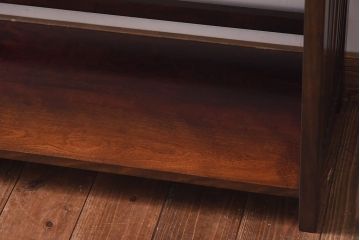 中古　九州民芸家具　樺材　和モダンな雰囲気漂う本棚(陳列棚、飾り棚)