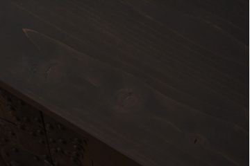 アンティーク家具　和製アンティーク　太鼓鋲が堂々とした印象を放つリメイク時代箪笥ローチェスト(サイドチェスト、ローボード)