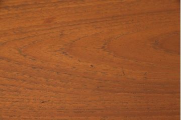 北欧家具　チーク材　スライド式の引き出しがおしゃれな片袖デスク(机、在宅ワーク、在宅用作業台)