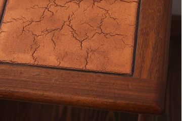 アンティーク雑貨　北欧ビンテージ　G-PLAN　お洒落なタイルネストテーブル(カフェテーブル、サイドテーブル)