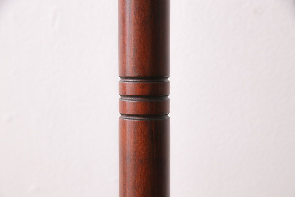 アンティーク雑貨　ビンテージ　ベントウッド(曲げ木)　トップデザインが目を引くコートスタンド(ハットスタンド)