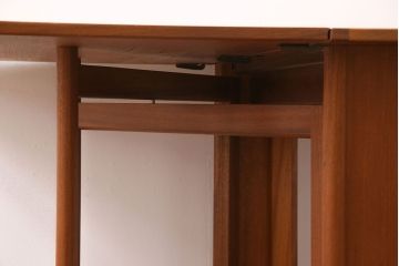 ヴィンテージ家具　北欧ビンテージ　McIntosh(マッキントッシュ)　チーク材　バタフライテーブル(ドロップリーフテーブル、ダイニングテーブル)