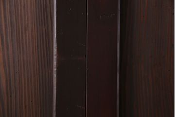 和製アンティーク　深い色味が渋さを醸す板戸(引き戸、建具)(2枚組)