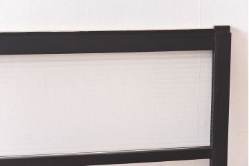 ペイント家具　モールガラス入り　モダンな引き戸(ガラス戸、窓)2枚セット(2)