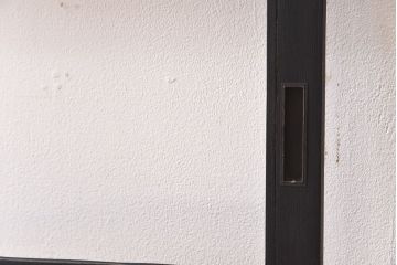 ペイント家具　モールガラス入り　モダンな引き戸(ガラス戸、窓)2枚セット(2)