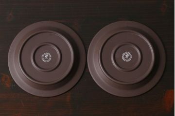 アンティーク雑貨　イギリスビンテージ　HORNSEA(ホーンジー)　CORAL(コーラル)　サイドプレート(お皿)2枚セット