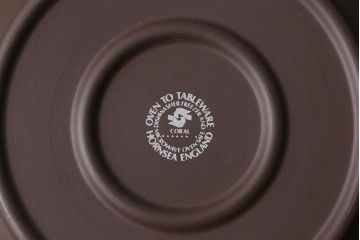 アンティーク雑貨　イギリスビンテージ　HORNSEA(ホーンジー)　CORAL(コーラル)　サイドプレート(お皿)2枚セット