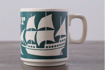 イギリスビンテージ　HORNSEA(ホーンジー)　MAYFLOWER(メイフラワー)　マグカップ