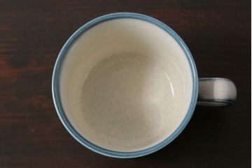 アンティーク雑貨　イギリスビンテージ　WEDGWOOD(ウェッジウッド)　BLUE PACIFIC(ブルーパシフィック)　カップ&ソーサー(洋食器、コーヒーカップ)2客セット