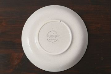 アンティーク雑貨　イギリスビンテージ　WEDGWOOD(ウェッジウッド)　BLUE PACIFIC(ブルーパシフィック)　カップ&ソーサー(洋食器、コーヒーカップ)2客セット
