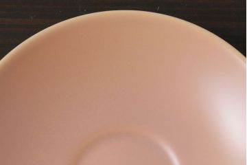アンティーク雑貨　イギリスビンテージ　Poole Potter(プール・ポタリー)　Twintone(ツイントーン)　Peach Bloom×Seagull　カップ&ソーサー2客セット