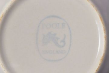 イギリスビンテージ　Poole Pottery(プール・ポタリー)　Twintone(ツイントーン)　Peach Bloom×Seagull　カップ&ソーサー