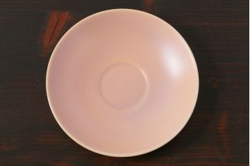 イギリスビンテージ　Poole Pottery(プール・ポタリー)　Twintone(ツイントーン)　Peach Bloom×Seagull　カップ&ソーサー