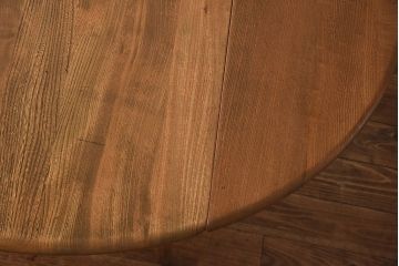 アンティーク家具　イギリスERCOL(アーコール)　シンプルなデザインのドロップリーフテーブル(エクステンションテーブル、ダイニングテーブル)