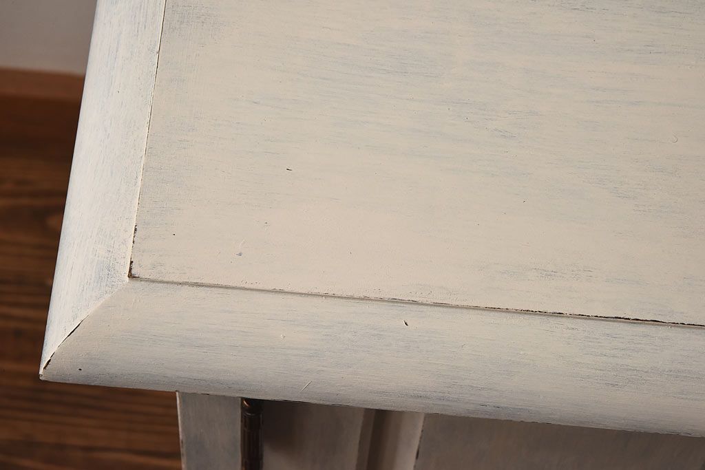 ペイント家具　ビンテージ　北海道民芸家具　HM135　アンティークカラーが魅力のサイドボード(サイドキャビネット、収納棚)