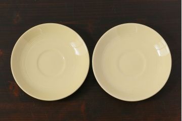 アンティーク雑貨　イギリスビンテージ　Woods ware(ウッズウエア)　Jasmine(ジャスミン)　レトロなトリオ2客セット