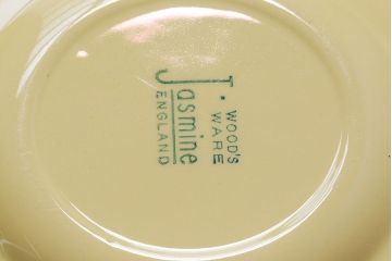 アンティーク雑貨　イギリスビンテージ　Woods ware(ウッズウエア)　Jasmine(ジャスミン)　レトロなトリオ2客セット