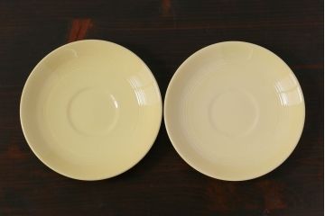 イギリスビンテージ　Woods ware(ウッズウエア)　Jasmine(ジャスミン)　レトロなカップ&ソーサー2客セット
