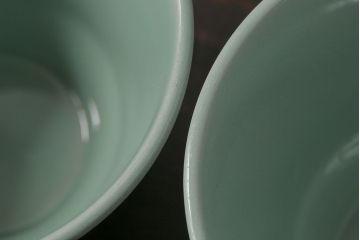 イギリスビンテージ　Woods ware(ウッズウエア)　Beryl(ベロル)　レトロなトリオ2客セット