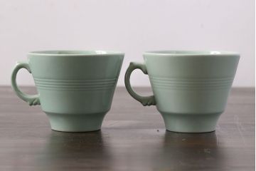 イギリスビンテージ　Woods ware(ウッズウエア)　Beryl(ベロル)　レトロなトリオ2客セット