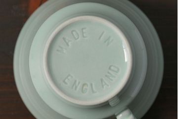 イギリスビンテージ　Woods ware(ウッズウエア)　Beryl(ベロル)　レトロなトリオ2客セット