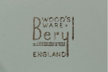 イギリスビンテージ　Woods ware(ウッズウエア)　Beryl(ベロル)　レトロなトリオ2客セット