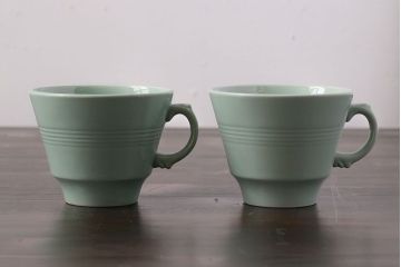 イギリスビンテージ　Woods ware(ウッズウエア)　Beryl(ベロル)　レトロなトリオ2客セット