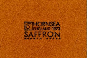 アンティーク雑貨　イギリスビンテージ　HORNSEA(ホーンジー)　Saffron(サフラン)　レトロでかわいらしいトリオ2客セット(1)