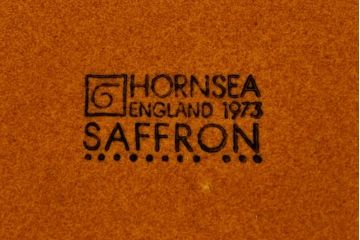 アンティーク雑貨　イギリスビンテージ　HORNSEA(ホーンジー)　Saffron(サフラン)　レトロでかわいらしいトリオ2客セット(1)