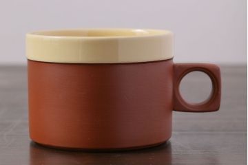 イギリスビンテージ　HORNSEA(ホーンジー)　CINNAMON(シナモン)　カップ&ソーサー1客