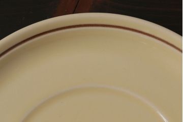 イギリスビンテージ　HORNSEA(ホーンジー)　CINNAMON(シナモン)　カップ&ソーサー&プレート　トリオ2客(1)