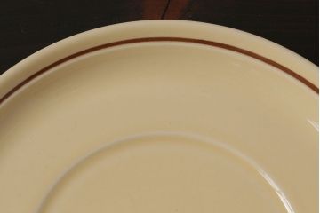 イギリスビンテージ　HORNSEA(ホーンジー)　CINNAMON(シナモン)　カップ&ソーサー&プレート　トリオ2客(2)