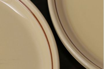 イギリスビンテージ　HORNSEA(ホーンジー)　CINNAMON(シナモン)　カップ&ソーサー&プレート　トリオ2客(2)