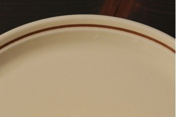 イギリスビンテージ　HORNSEA(ホーンジー)　CINNAMON(シナモン)　カップ&ソーサー&プレート　トリオ2客(2)