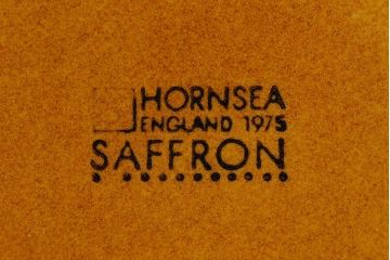 アンティーク雑貨　イギリスビンテージ　HORNSEA(ホーンジー)　Saffron(サフラン)　レトロでかわいらしいトリオ2客セット(2)