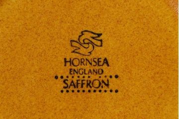 アンティーク雑貨　イギリスビンテージ　HORNSEA(ホーンジー)　Saffron(サフラン)　レトロでかわいらしいトリオ2客セット(2)